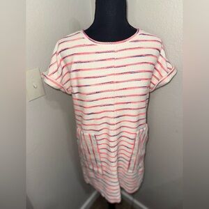 Lou & Grey Neon Striped Terry Pocket‎ Dress- Size Small